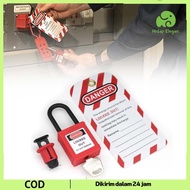 Mcb Lockout 2pcs/ 1set Miniature Circuit Breaker Padlock Padlock Marker Device Mcb