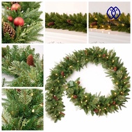 GIOVANNI Christmas Garland, 180cm/6 Feet Pine Cone Berry Artificial Pine Tree Decor, Fir Garland Ben