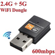 K-MART - WiFi USB 接收器802.11ac雙頻 2.4GHz / 5GHz 合共600Mbps無線網絡信號接收器