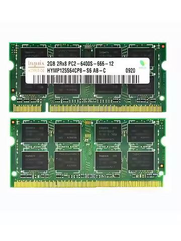 Dual Channel SDRAM RAM 2GB 2Rx8 PC2-6400S-666-12-HYMP125S64CP8-S 200Pin 1.8V SODIMM Ram 2 GB Memory 