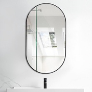 XYMirror World Family Bathroom Mirror Toilet Wall Hanging Dressing Mirror Toilet Mirror Wall-Mounted Decorative Mirror