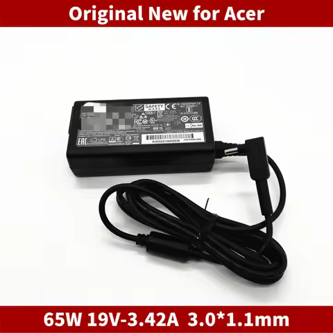Original New 65W 19V 3.42A Laptop AC Power Adapter Charger For ACER Aspire S3 S5 S7 P3 Iconia C740 C