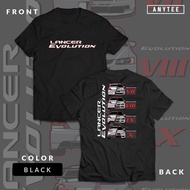 Mitsubishi fashion 2025 Lancer Evolution 7 8 9 10 Turbo Jdm Car Automotive T-shirt (microfiber T-shi