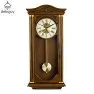 DOGENI นาฬิกาแขวนไม้ รุ่น WCW014DB มีลูกตุ้ม เสียงระฆัง เสียงดนตรี ดีไซน์เรียบหรู Dekojoy