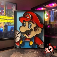 Mario Bros Mario 3D Multilayer Poster