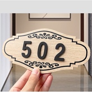 House Number Plate/Plat Nombor Rumah/Signage/Papan Tanda Alamat No Rumah/| Minimalist Sign Modern Wo