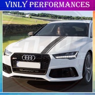Car Hood Engine Cover Decor Sticker For Audi RS RS3 RS4 RS5 RS6 RS7 TT RS RS Q3 Auto Bonnet Sport St