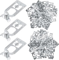 Zonon 100 Pcs Teardrop Pallet Rack Safety Clip Warehouse Storage Pallet Racking Beam Safety Clip Saf