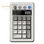 Retro 18 Mechanical Numpad for  Android Bluetooth 2.4G USB-C Support Calculator Mode with Hot-Swappa