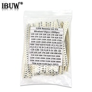 2000PCS 10 ohm-910K ohm 1206 SMD Resistor Kit Assorted set 5% 80values*25PCS SMD Resistors 10K 470/1