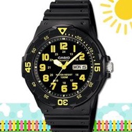 CASIO 時計屋 卡西歐手錶 MRW-200H-9B 男錶 指針錶 橡膠錶帶 黑 防水100米