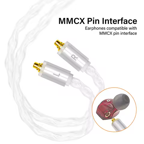 HIFI MMCX Earphone Audio Cable For USB Type C/iOS/3.5mm iPhone Samsung To Shure SE215 SE425 SE535 We