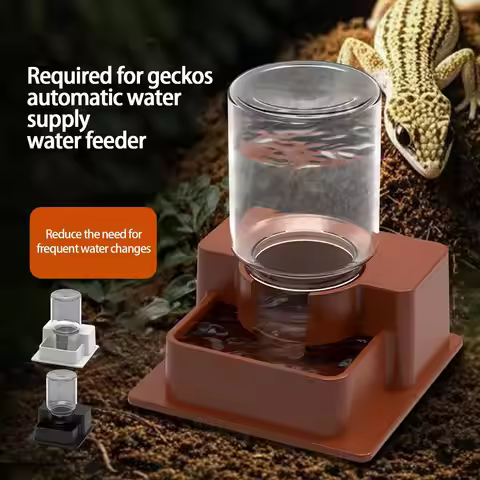 Reptile Water Fountain Reptile Automatic Dish Tortoise Water Dish Gecko Drink Dispenser For Lizard C