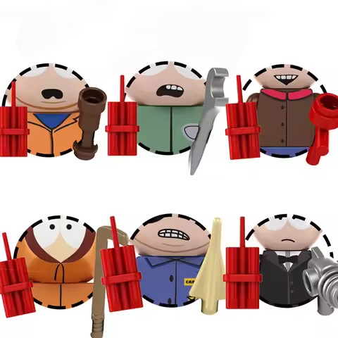 TP1042 Hot Toys Cartoon Anime Characters Mini Assembled Building Block Action Figures Plastic Collec