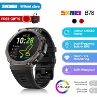 【Malaysia Stock】SKMEI B78 Outdoor Sports Watch with Accurate GPS 5ATM Waterproof 1.43 inch AMOLED Sc
