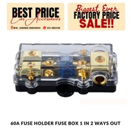 60A Fuse Holder Fuse Box 1 In 2 Ways Out