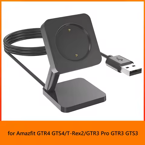 USB Charger Dock For Amazfit GTR4/GTS4/T-Rex2/GTR3 Pro GTR3 GTS3 Desktop Stand Charger 5V 1A Chargin