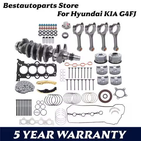 G4FJ 1.6L Turbo Engine Overhaul Rebuild Kit - Crankshaft / Rods For Hyundai KIA