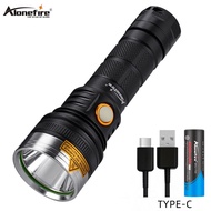 Alonefire X27 Super Powerful LED Flashlight SST40 Torch USB Rechargeable Waterproof Light For Outdoor Camping