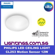 Philips CL253 Ceiling Light w/ Motion Sensor 12W  - 27K Warmwhite / 65K Daylight