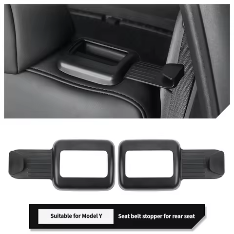 For CT Tesla Model Y HW4.0 2024 Rear Seat Safe Belt Guide Limiter Backseat Seatbelt Guide Holder Mod