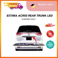 Toyota Estima ACR50 2006-2018 Rear Trunk Garnish Chrome Cover chrome previa estima accessories