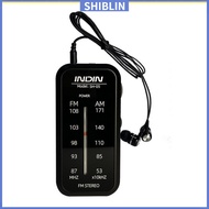SHIN   SH05 Mini Radio Battery Powered Portable Radio Excellent Reception Pocket AM FM Radio For Senior Running Walking