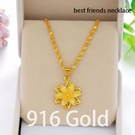 Emas Rantai Leher Perempuan 916 Original Emas Korean Version of Gold Gold 916 Original Malaysia 916