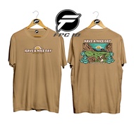 T SHIER Surf T-Shirt Have A Nice Day Cotton Combed 30s Premium tshirt