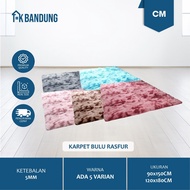 Karpet Bulu Rasfur 90x150CM / 120CMX180CM Karpet Bulu Ombre Anti Rontok Halus Dengan Anti Selip Anti