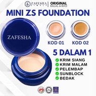 HQ [ZA107s] Zafesha Foundation Cream 5 in 1 Foundation Sunblock Moisturizing Powder Day Cream And Night Cream