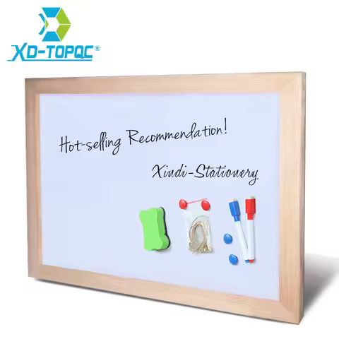 30*40cm Whiteboard Dry Erase Magnetic Board Drawing Bulletin White Boards Wood Frame Erased Easily R