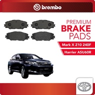 BREMBO Front Pads (1 set) - Compatible with TYT Mark X ZI0 240F, Harrier'14 RX 2.0 ZSU65W, ZSU60W