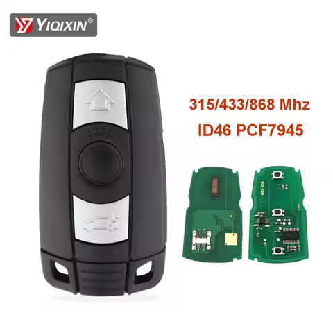 315/433/868Mhz ID46 PCF7945 Chip Remote Car Key For BMW X5 X6 E60 E61 E90 E70 E71 E87 Z4 E91 E92 E82