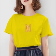 baju kaos wanita bts logo kentang mcd x bts  t-shirt wanita bts x mcd - xl kuning