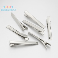 50pcs Iron Alligator Hair Clip Findings 66x8x12mm