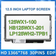 12.5inch HB125WX1-100 HB125WX1-201 LP125WH2-TPB1 B125XTN03 For HP 820 G2 Dell E7240 LCD Screen EDP 3