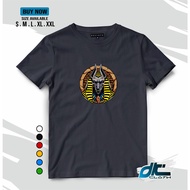 HITAM Dkcloth Baju T- shirt ANUBIS LOGO - Black COTTON 30S