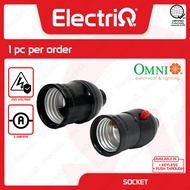 Electriq | Omni Keyless Socket & Push Through Socket E27-600/E27-610