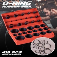 SET 419 PCS Oring O Ring O-Ring Rubber Seal Black Nitrile Rubber NBR Universal Seal Sil Gasket Rubbe