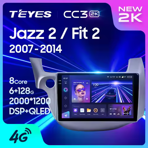 TEYES CC3 2K For Honda Jazz 2 GG 2008 - 2014 Fit 2 GE 2007 - 2014 Car Radio Multimedia Video Player 