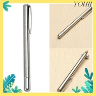 YOHII Baton, Lightweight Pointer Tool Pointer Pen, Silver Multi-functional Telescopic Ballpoint Pen