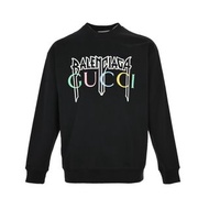 巴黎世家Balenciaga X Gucci聯名彩色字母盤花長袖T恤 代購服務