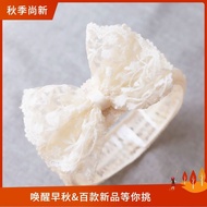 Lace Bow Headband Hundred Days Old Princess Full Month Hair Accessories Baby Newborn Baby Headband e