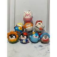 GANTUNGAN Penguin Character SQUISHY KEYCHAIN - Cute Animal KEYCHAIN Animal Cartoon Character KEYCHAI