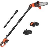 Cordless Pole Saw with 8Inch Cutting Blade for Tree Trimming and Branch Cutting Reaches Up to 15 Fee