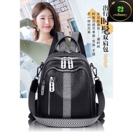Backpack Women Pu Leather Texture Shoulder Backpack Anti-theft  Bag