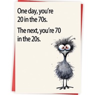 Funny 70th Birthday Card Gifts for Women Men, Happy 70th Birthday Decorations for Dad Mom, Cool Gift