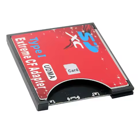 New SD to CF Card Sleeve Supports Wireless WIFI SD Card Adapter Red