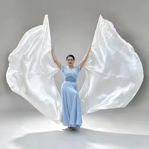 Stage Performance Props Egyptian Dance Sports Meet Wings Belly Dance Isis Wings Neckband Praise Flag